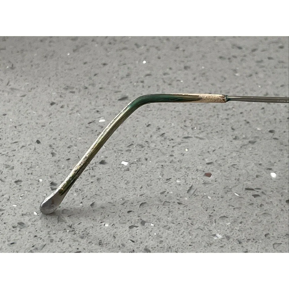 Marchon Eyeglasses Frames ONLY Tres Jolie 42 Shiny Palladium Rimless 50-18-130